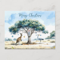 Kangaroo Koala and Emu Gumtree Christmas Baubles