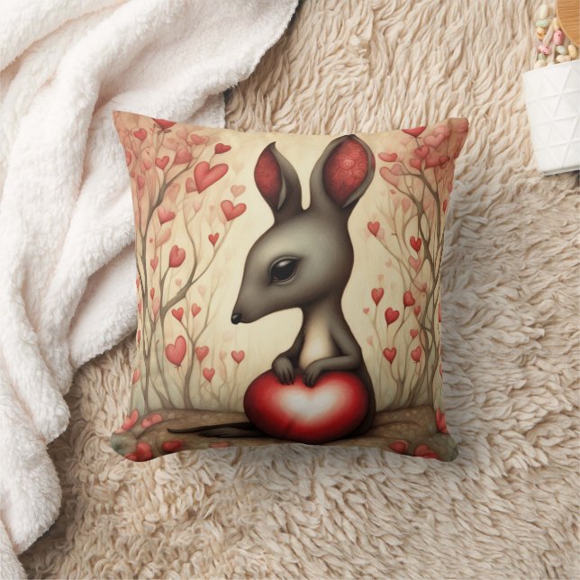 Kangaroo Love 1 Cushion (Blanket)
