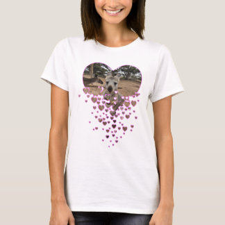 kangaroo love heart T-Shirt