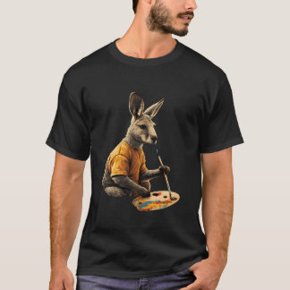 Kangaroo Lover Wildlife Motif Wallaby Animal Graph T-Shirt