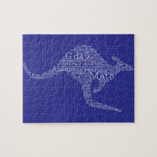 Kangaroo made of Australian slang Jigsaw Puzzle