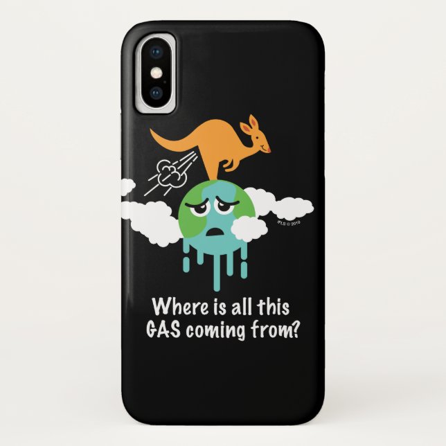 Kangaroo Methane Fart Case-Mate iPhone Case (Back)