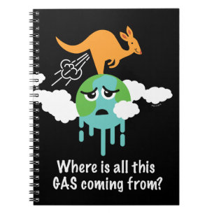Kangaroo Methane Fart Notebook