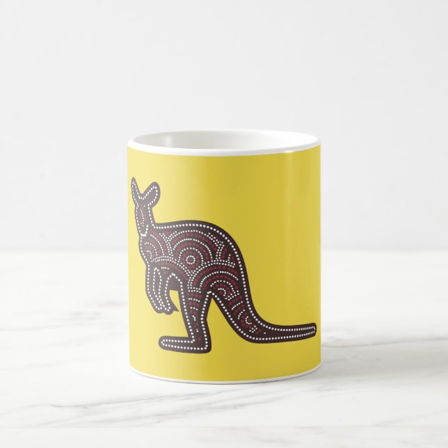 Kangaroo Mosaic Coffee Mug (Center)