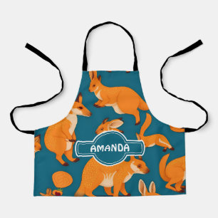 Kangaroo Mosaic Colourful Personalised Pattern Apron