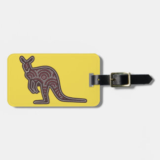 Kangaroo Mosaic Luggage Tag