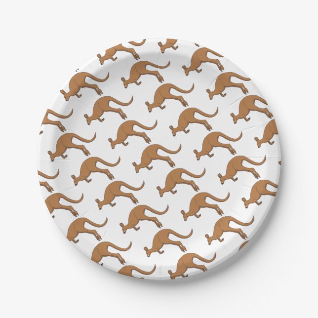 Kangaroo Paper Plate (Front)