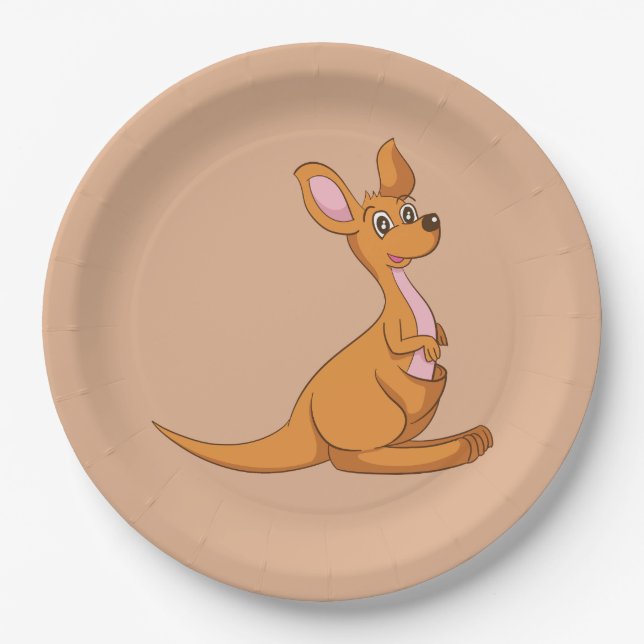 Kangaroo Paper Plates (Front)
