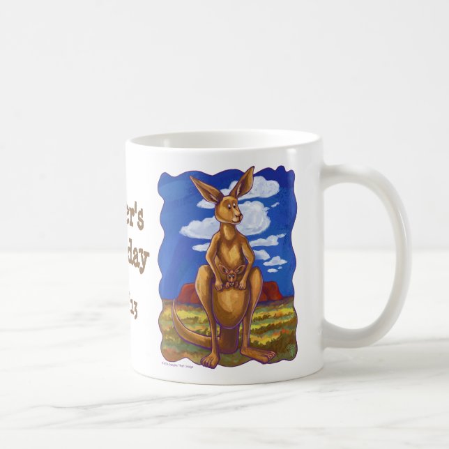 Kangaroo Party Centre Coffee Mug (Right)
