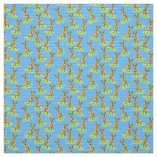 Kangaroo Pattern Fabric