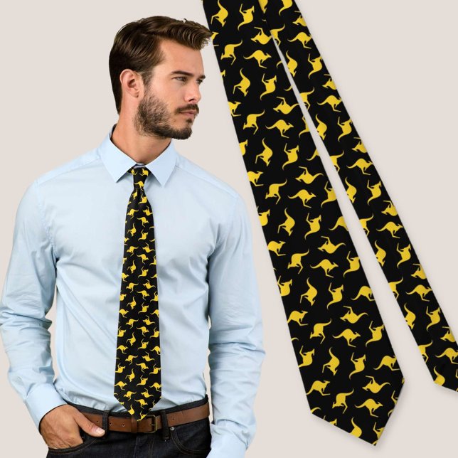 Kangaroo Pattern Tie (Creator Uploaded)
