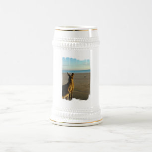 Kangaroo Photo Beer Mug