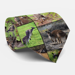 Kangaroo Photo Collage, Tie