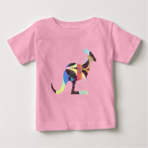 Kangaroo Pink Baby T-Shirt