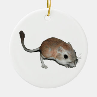 Kangaroo rat ceramic tree decoration
