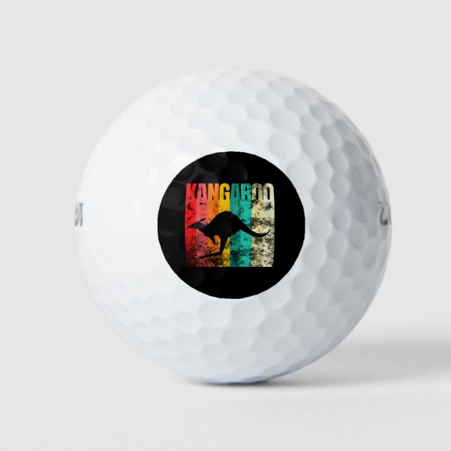 Kangaroo Retro Golf Balls (Front)