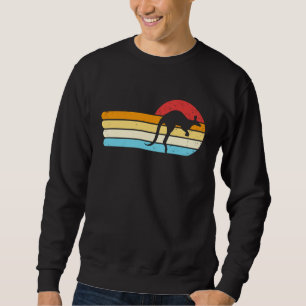 Kangaroo Retro Sunset Aussie Australia Kids Kangar Sweatshirt