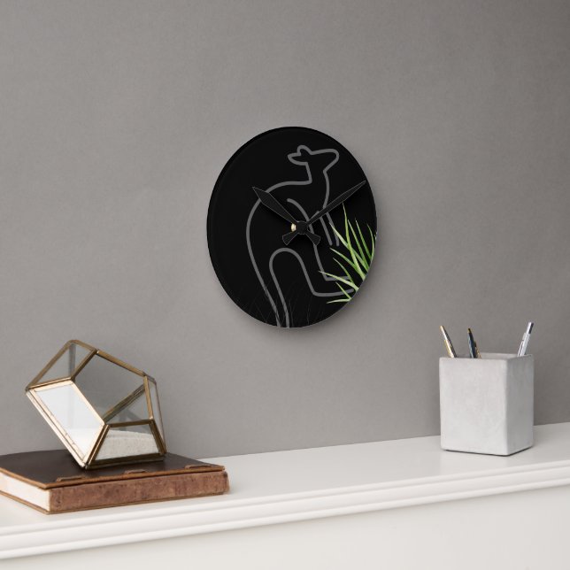 Kangaroo Round Clock (Office)