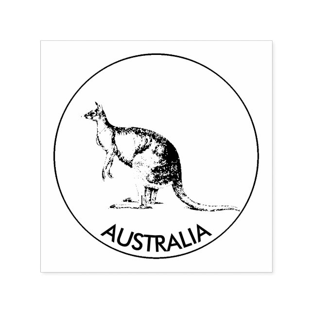 Kangaroo Self-inking Stamp (Design)