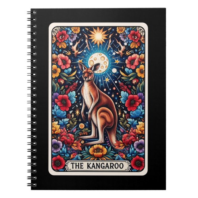 Kangaroo Spirit Tarot Card Notebook (Front)