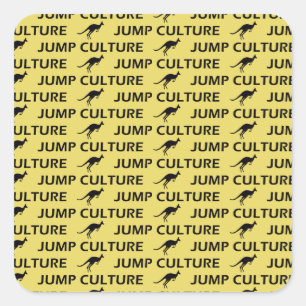 kangaroo square sticker