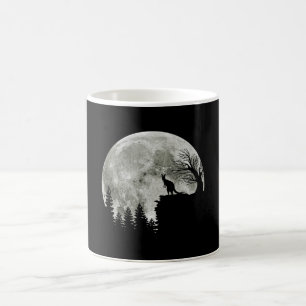 Kangaroo Stand On Mountain Spooky Halloween Moon Coffee Mug