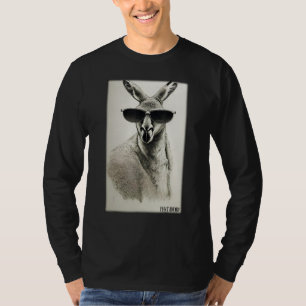 Kangaroo sunglasses zoo animals nature wildlife Au T-Shirt