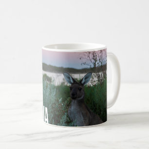 Kangaroo Sunset at the Lake Australia Photo Coffee Mug