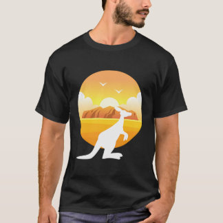 Kangaroo Uluru Kata Tjuta National Park Australia T-Shirt