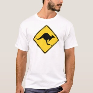 kangaroo warning danger in australia day T-Shirt