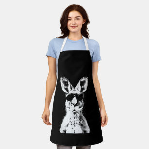 Kangaroo Wearing Sunglasses Funny Animal Australia Apron