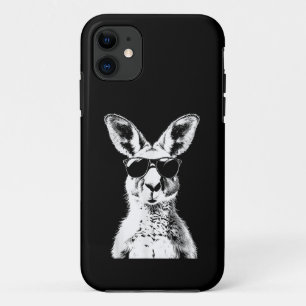 Kangaroo Wearing Sunglasses Funny Animal Australia iPhone 11 Case