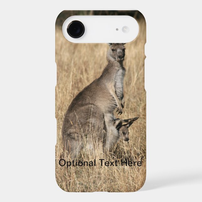 Kangaroo with Baby Joey in Pouch Case-Mate iPhone Case (Back)