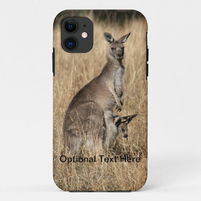 Kangaroo with Baby Joey in Pouch Case-Mate iPhone Case (Back)