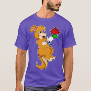 Kangaroo with Flower T-Shirt