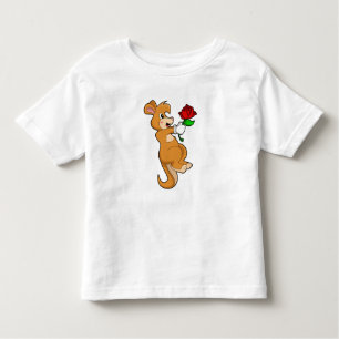 Kangaroo with Flower Toddler T-Shirt