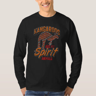 Kangaroos Are My Spirit Animals Zoo Animal Kangar T-Shirt