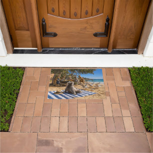 Kangaroos Beach BBQ Doormat