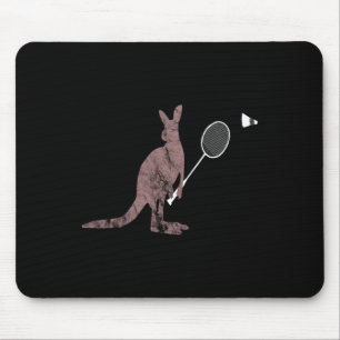 Kangaroos Dminton Australia Marsupials Bouncing Mouse Pad