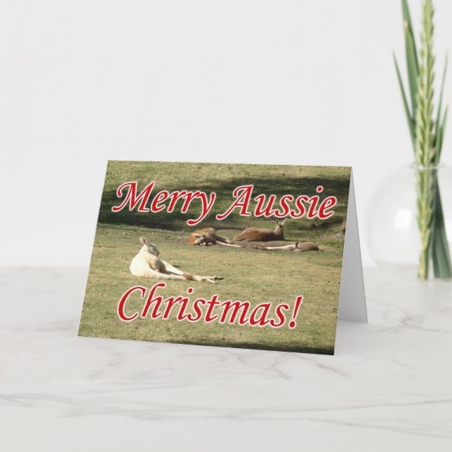 Kangaroos Holiday Card (Front)
