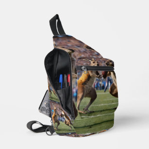 Kangaroos Playing Aussie Rules Football, Sling Bag