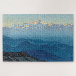 Kangchenjunga, Hiroshi Yoshida, Woodcut Jigsaw Puzzle