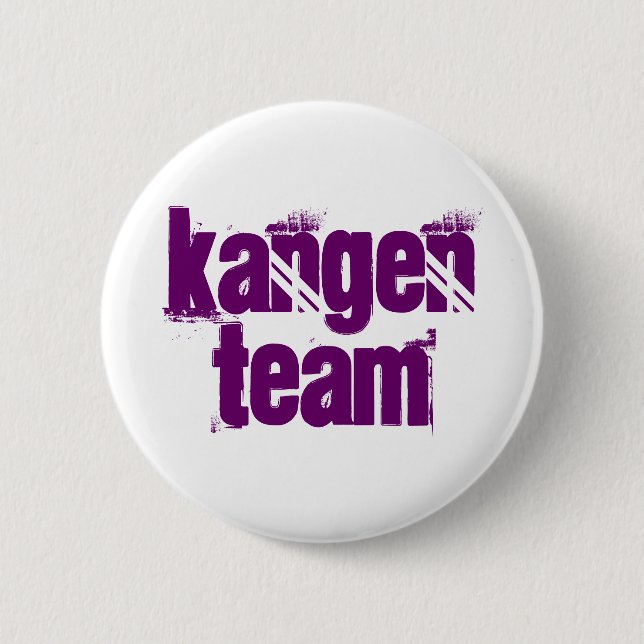 Kangen Team Button Purple Letters (Front)