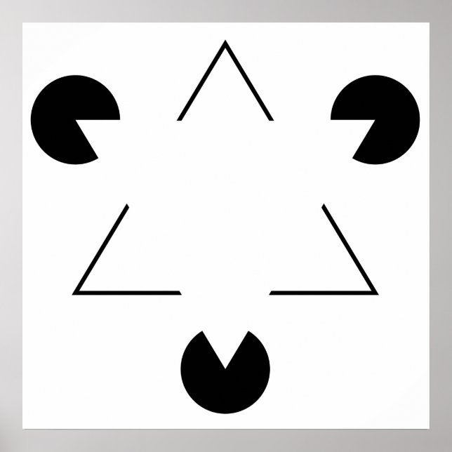 Kanizsa triangle poster (Front)