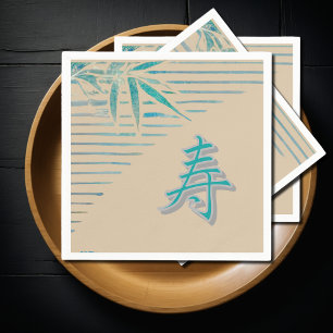 kanji congratulations - bamboo napkin
