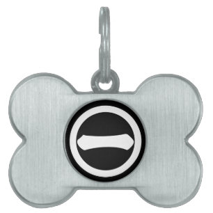 Kanji numeral one in circle pet name tag