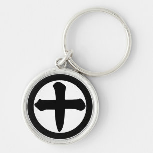 Kanji numeral ten in circle key ring