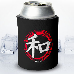 Kanji Peace Japanese Symbol Language Word Japan Can Cooler