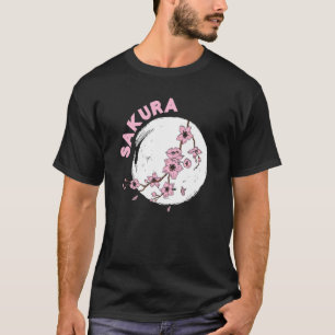 Kanji Sakura Japanese Cherry Flower Blossom Pink S T-Shirt