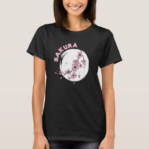 Kanji Sakura Japanese Cherry Flower Blossom Pink S T-Shirt